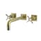 Kingston Brass KS6027BEX Wall Mount Tub Faucet, Brushed Brass KS6027BEX - alternate 1